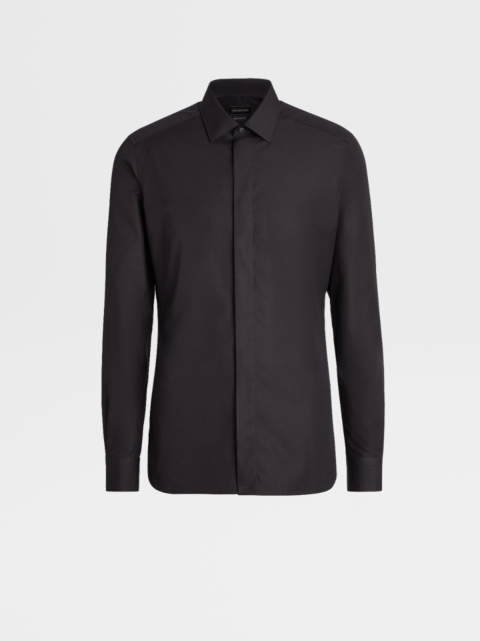 黑色 Trofeo™ Comfort 棉质精裁衬衫，City 修身版型